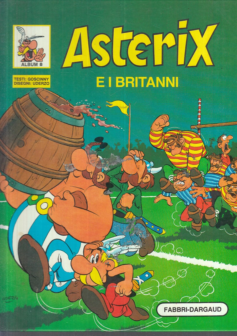 FC- ASTERIX E I  BRITANNI ALBUM 8- GOSCINNY UDERZO- FABBRI DARGAUD- 1982- C- TFX