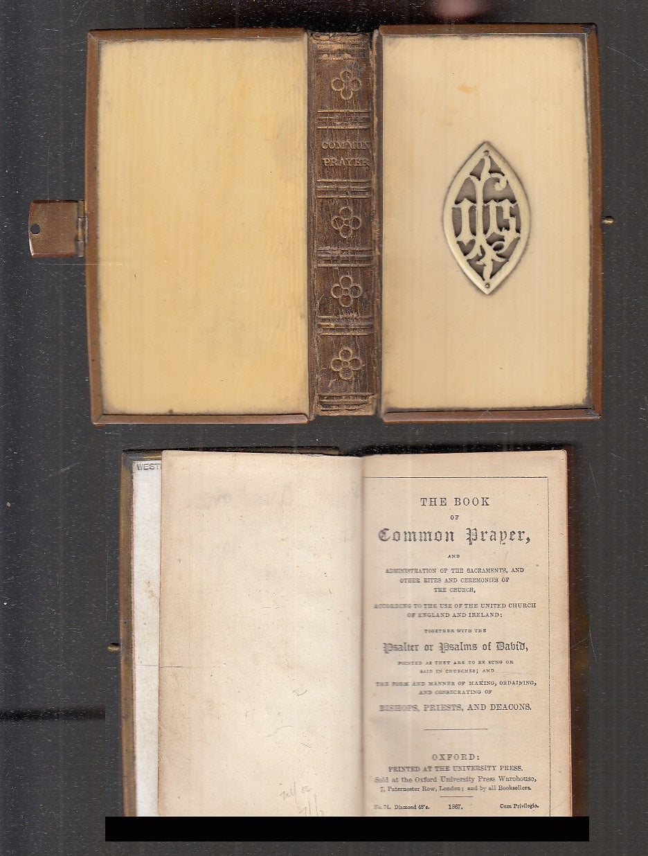 LD- THE BOOK OF COMMON PRAPER MANUALE PREGHIERE -- OXFORD --- 1867 - C - XFS111