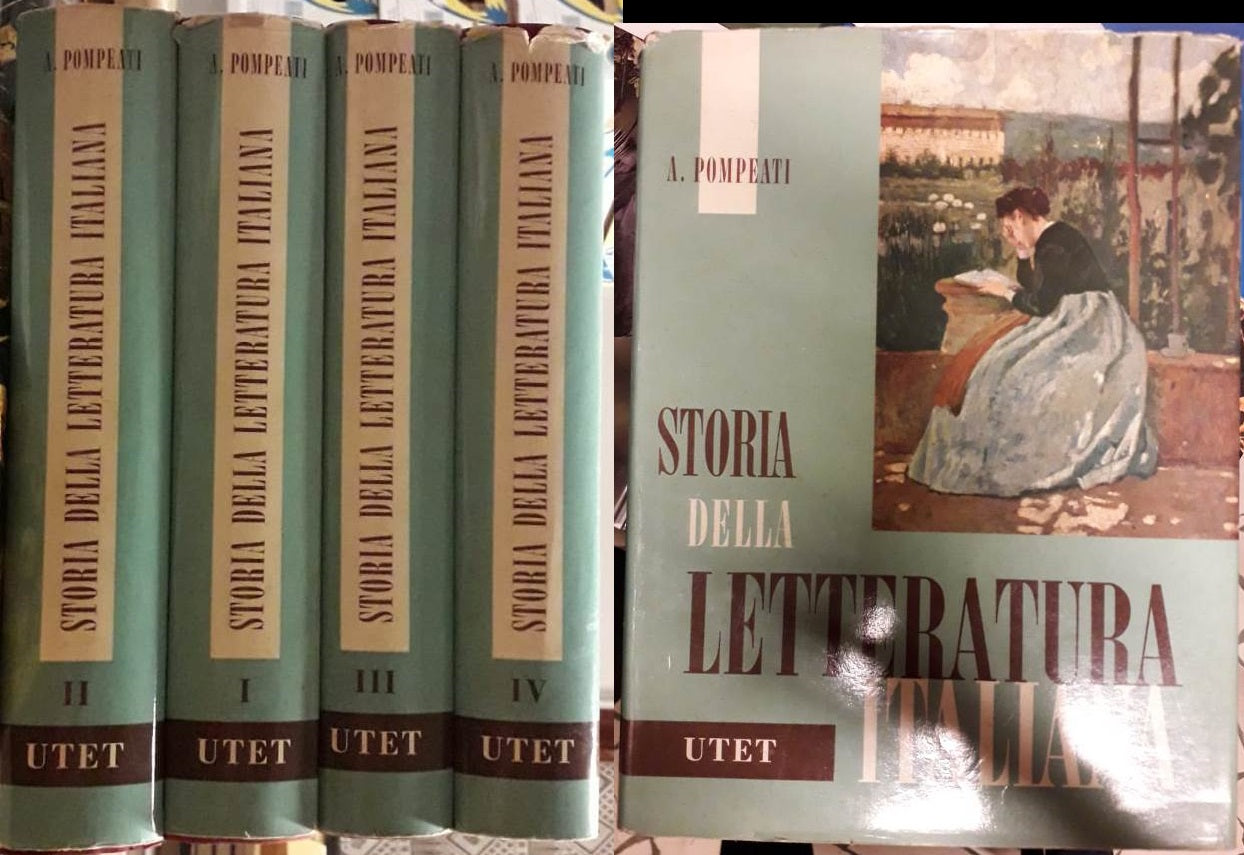 LS- STORIA DELLA LETTERATURA ITALIANA 4 VOLUMI - POMPEATI- UTET--- 196 –  lettoriletto