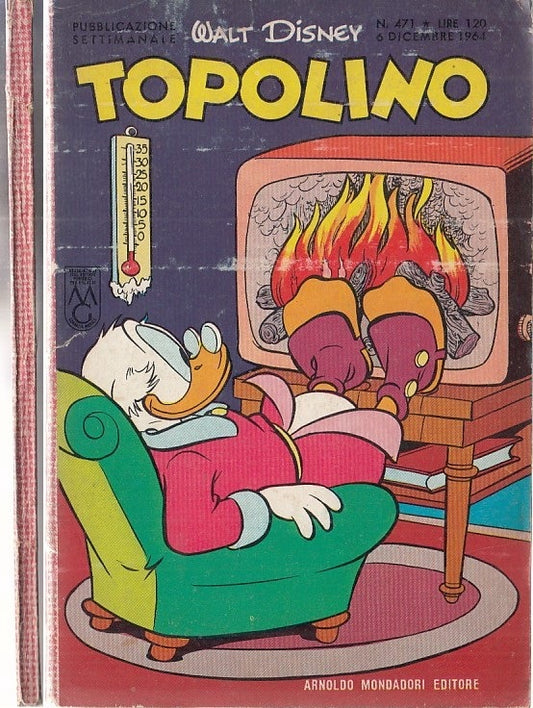 FD- TOPOLINO N.471 NO BOLLINO -- DISNEY - 1964 - B - TFX B