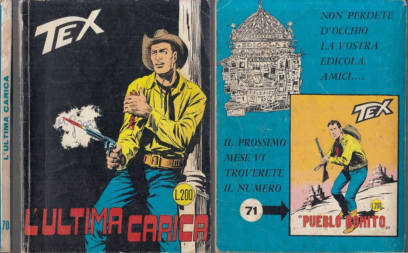 FB- TEX N.70 RISTAMPA SENZA MARCHIO MG E SENZA CONTINUA -- BONELLI- 1966- B- TMX