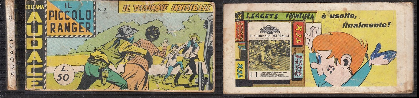 FT- STRISCIA COLLANA AUDACE N.2 QUARTA IV SERIE IL PICCOLO RANGER--- 1961- B-TMX