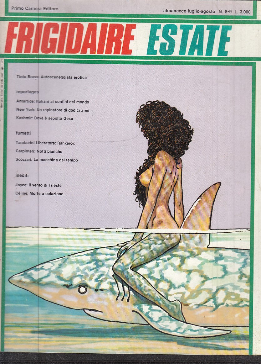 FR- RIVISTA FRIGIDAIRE N.8/9 -- PRIMO CARNERA - 1980 - S - TNX