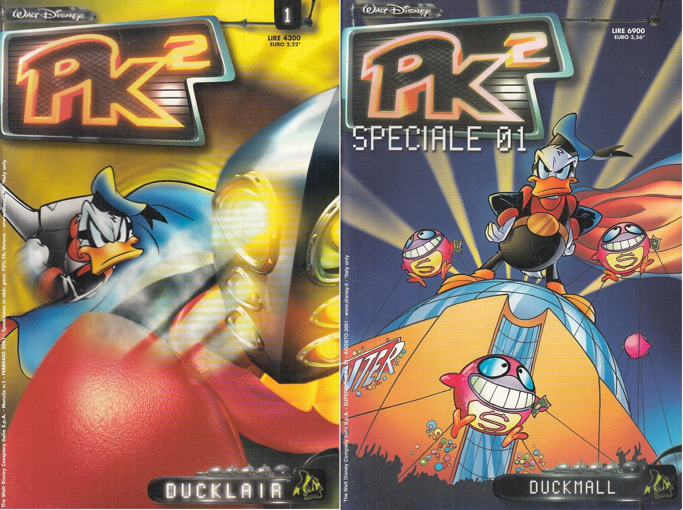 FD- PK2 1/18 COMPLETA + SPECIALE 01 PAPERINIK -- DISNEY --- 2001 - S - VVX