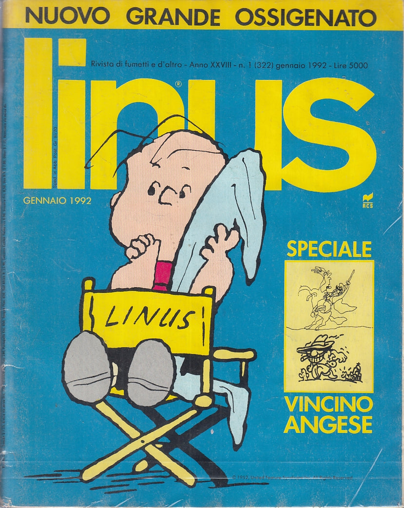 FR- RIVISTA LINUS ANNATA 1992 10 NUMERI LOTTO OFFERTA - MILANO LIBRI - S - VGX