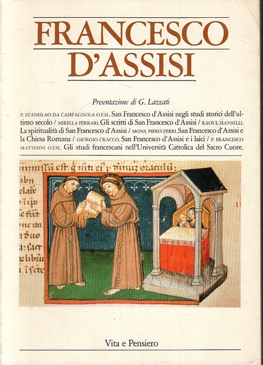 LD- FRANCESCO D'ASSISI - LAZZATI - VITA E PENSIERO --- 1983 - B- ZFS246