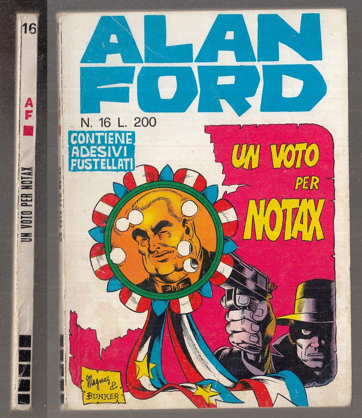 FC- ALAN FORD N.16 ORIGINALE - MAGNUS BUNKER - CORNO - 1970 - B - D23