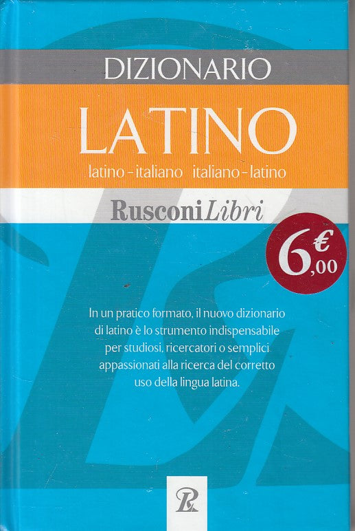 LZ- DIZIONARIO LATINO ITALIANO FORMATO PRATICO -- RUSCONI --- 2009 - C –  lettoriletto