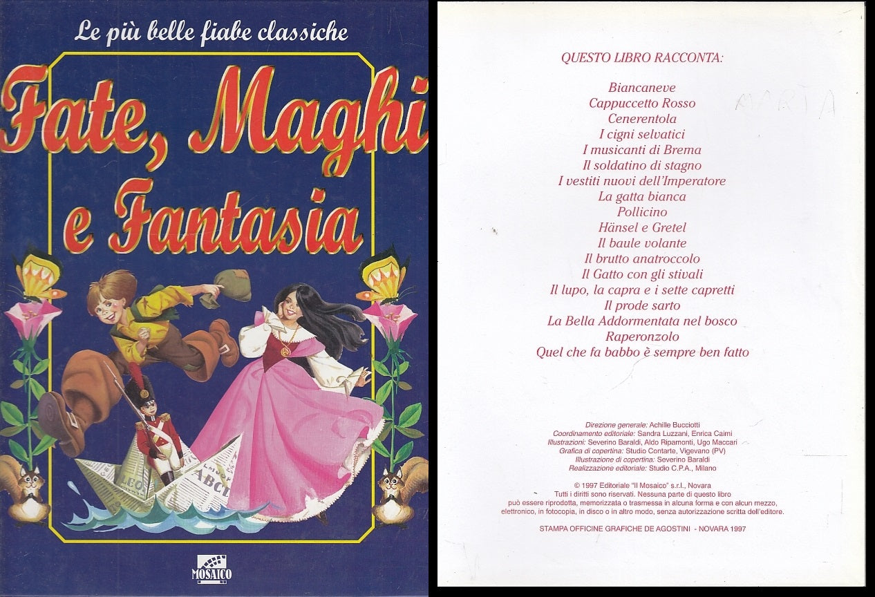 LB- LE PIU' BELLE FIABE CLASSICHE FATE MAGHI -- MOSAICO --- 1997 - C - YFS673