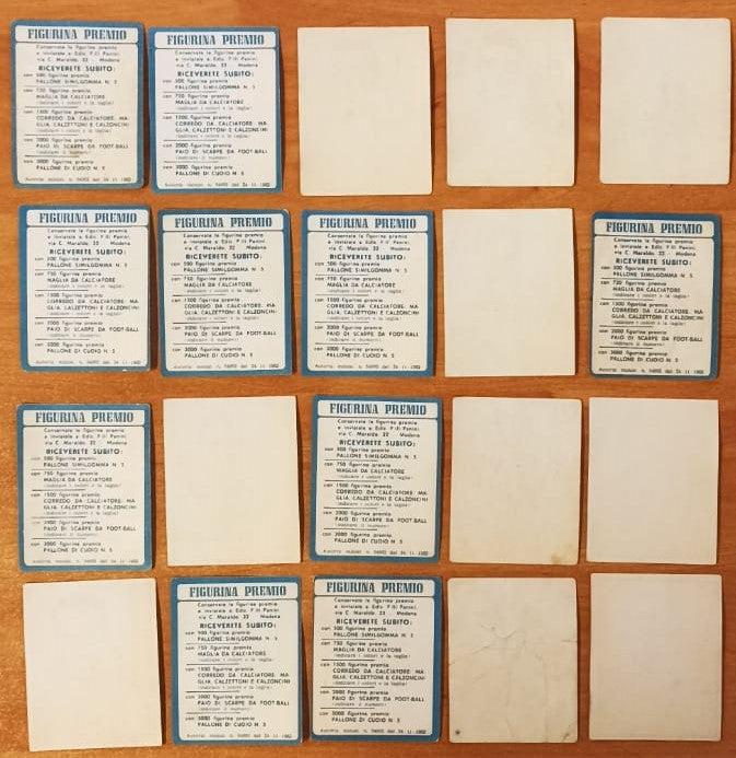 CALCIATORI PANINI 1962/63 - MAZZETTA 20 FIGURINE