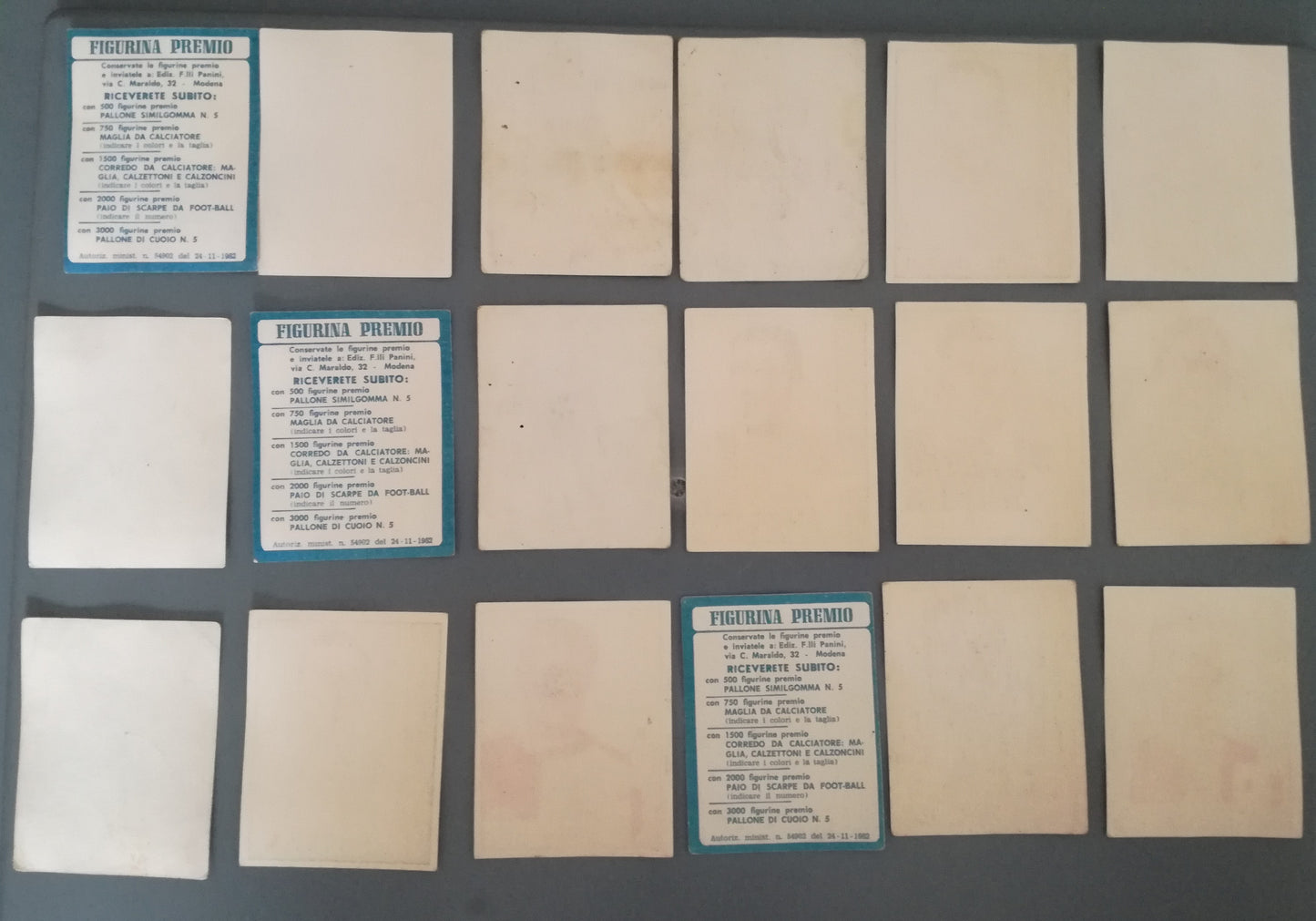 FIGURINA CALCIATORI PANINI 1962/63 - MAZZETTA LOTTO 18 FIGURINE - Lotto2