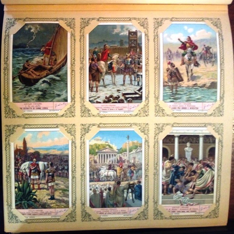 FIGURINE LIEBIG VITA DI ALESSANDRO MANZONI 1/6 COMPLETA SERIE 1530 1951 ITALIA