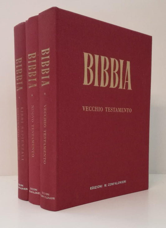 LD- LA BIBBIA 3 VOLUMI - MONS. CARLO MARCORA - CONFALONIERI--- 1970- C- YFS898