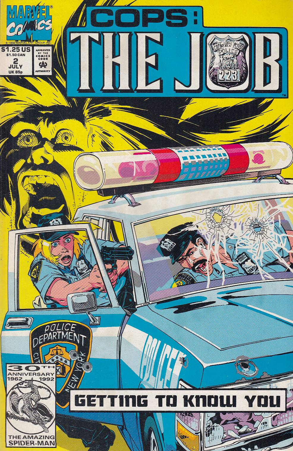 FL- COPS THE JOB N.2 -- MARVEL USA - 1992 - S - PBX100