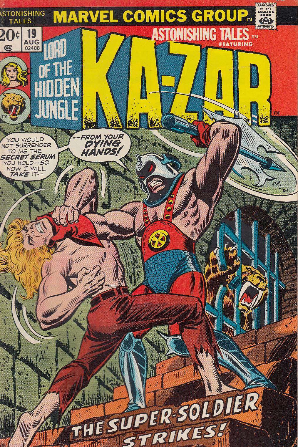 FL- ASTONISHING TALES KA-ZAR N.19 -- MARVEL USA - 1972 - S - PBX54