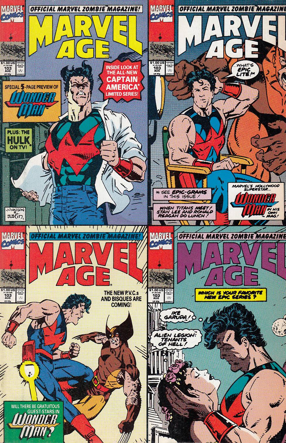 FL- MARVEL AGE N.103 -- MARVEL COMICS USA - 1991 - S - PBX99