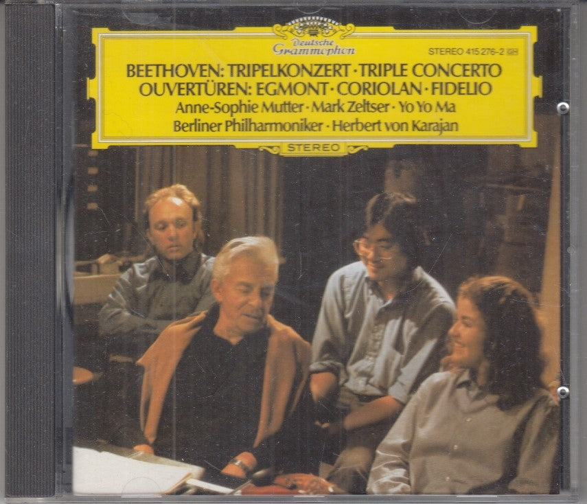 MCD- CD BEETHOVEN TRIPELKONZERT EGMONT CORIOLAN FIDELIO DEUTSCHE GRAMMOPHON-ZCD1