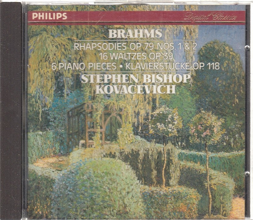 MCD- CD BRAHMS RHAPSODIES WALTZES PIANO PIECES KOVACEVICH PHILIPS - ZCD18