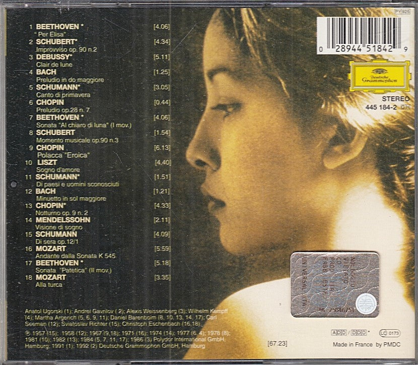 MCD- CD PER ELISA 18 CAPOLAVORI IMMORTALI DEUTSCHE GRAMMOPHON - ZCD6