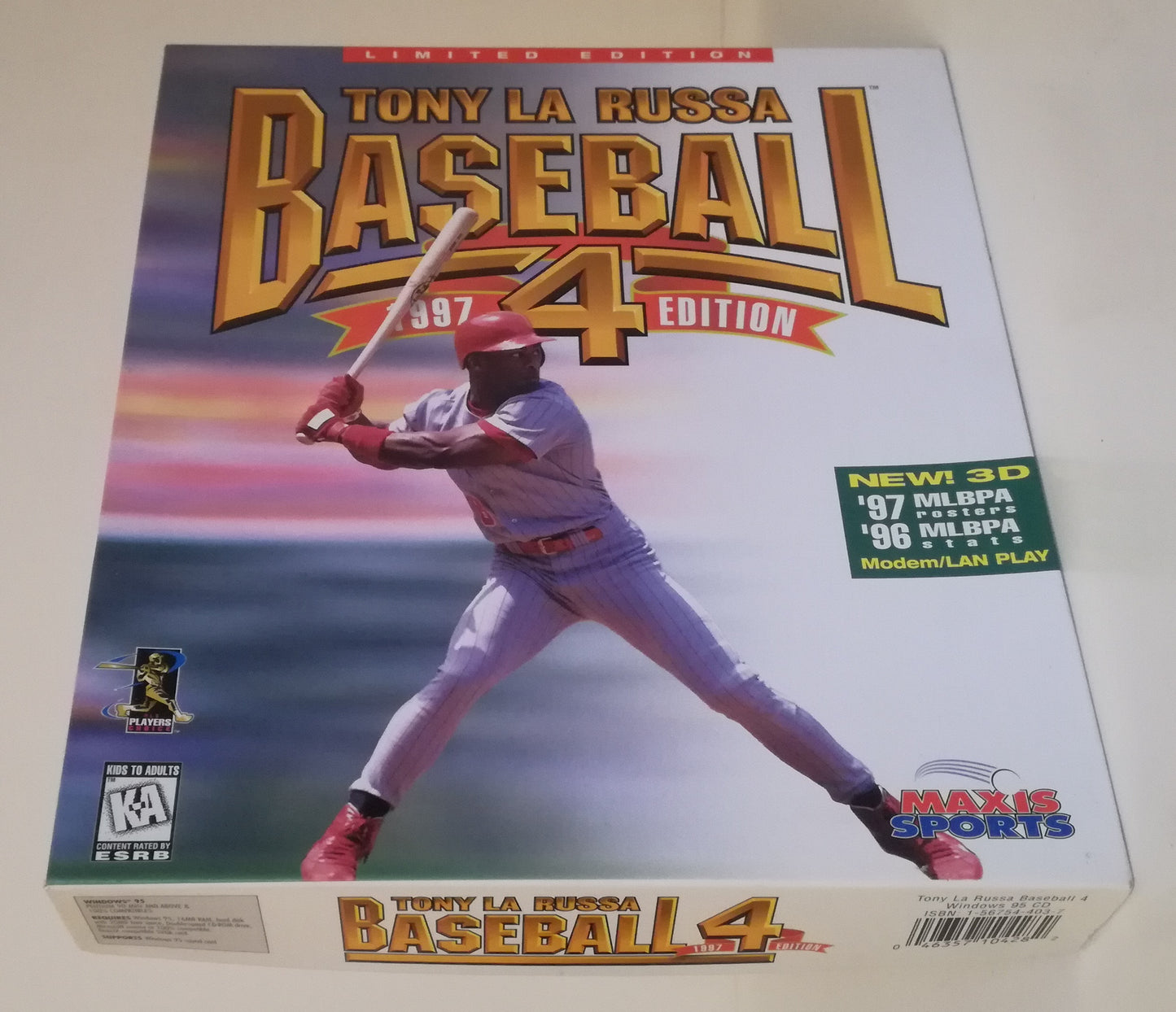 GC- GIOCO PC CD-ROM LIMITED EDITION TONY LA RUSSA BASEBALL 4 1997 EDITION - RGZ