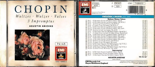 MCD- CD CHOPIN WALZER IMPROMPTUS AGUSTIN ANIEVAS EMI - ZCD14