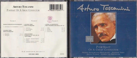 MCD- CD VERDI DVORAK NUOVO MONDO REQUIEM TOSCANINI GREEN LINE 3 CD - ZCD8