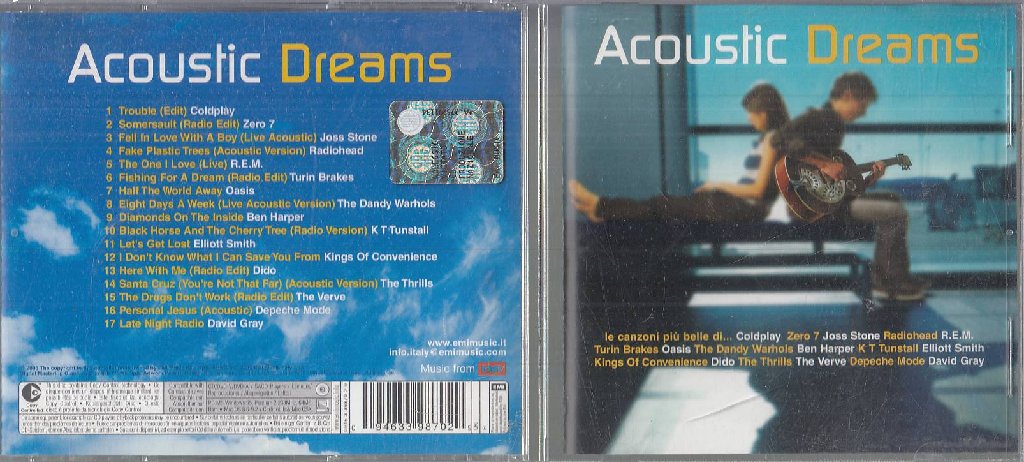 MCD- CD COLDPLAY STONE DEPECHE MODE OASIS - ACOUSTIC DREAMS ---- 2005 -- ZCD4