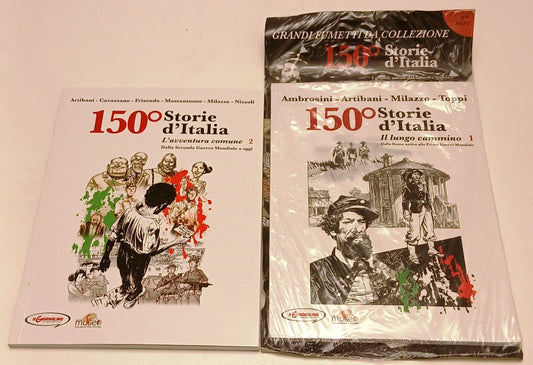 FV- 150° STORIA D'ITALIA VOLUMI 1/2- AMBROSINI MILAZZO TOPPI- GIORNALINO- B- Z25