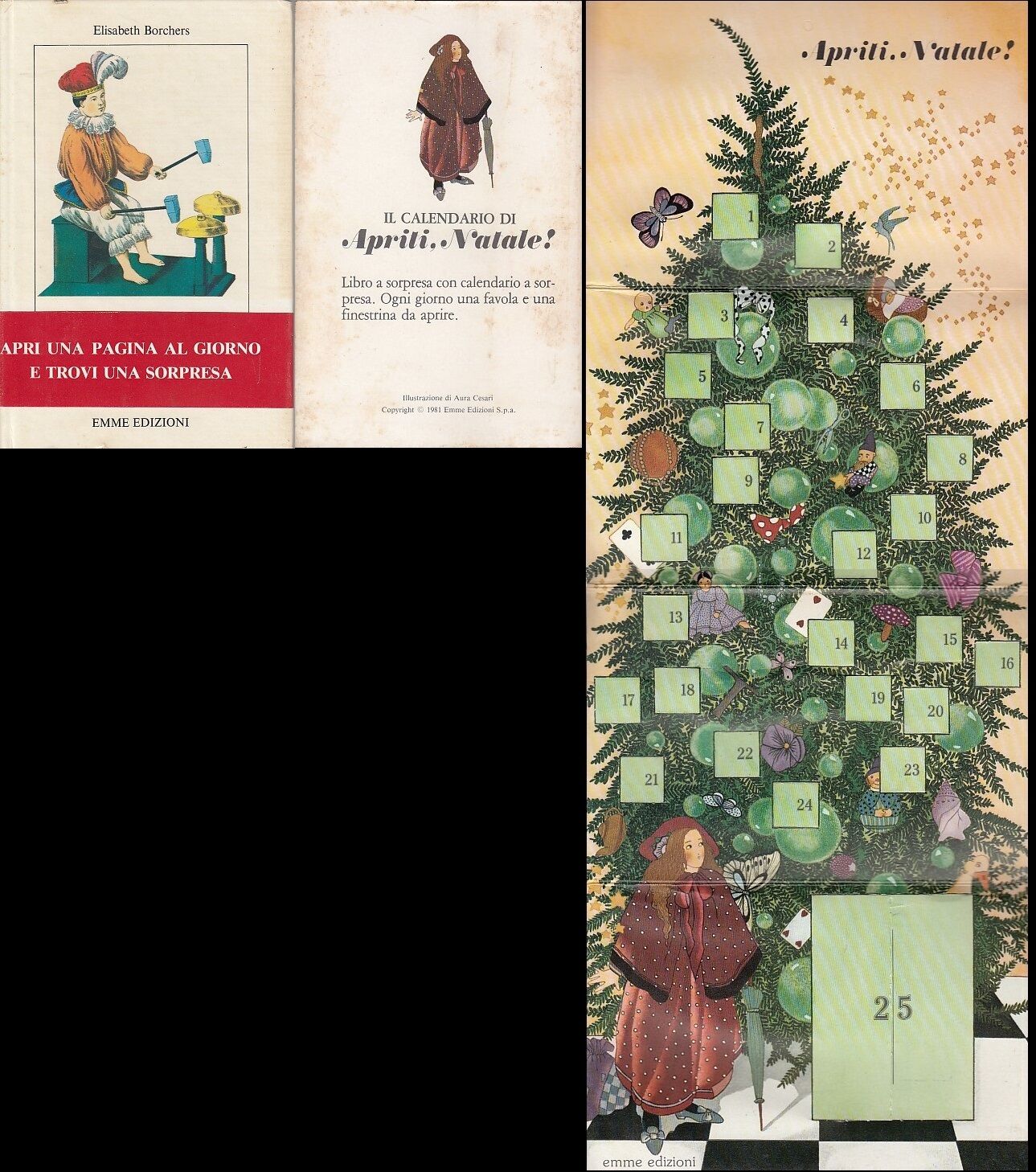 LN- APRITI NATALE + CALENDARIO - BORCHERS CESARI - EMME ED. --- 1980- C- ZFS319