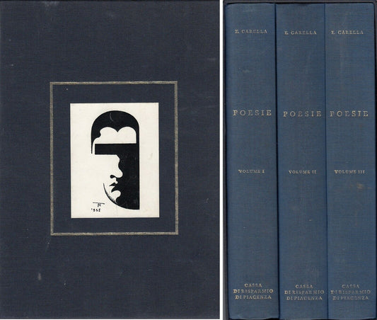 LN- COFANETTO POESIE DIALETTALI 3 VOLUMI - CARELLA- CARIPARMA--- 1982- C- ZFS579