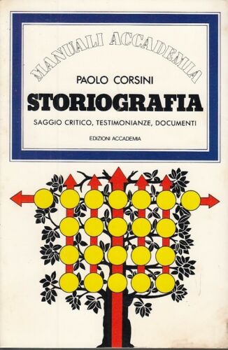 LS- STORIOGRAFIA SAGGIO CRITICO - CORSINI - ACCADEMIA- MANUALI-- 1978- B- ZFS427
