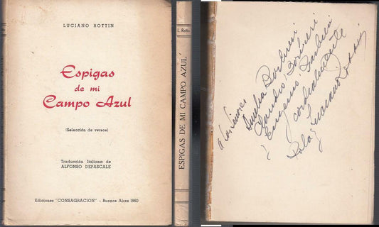 LH- ESPIGAS DE MI CAMPO AZUL AUTOGRAFO E DEDICA - ROTTIN ---- 1960 - B - XFS57