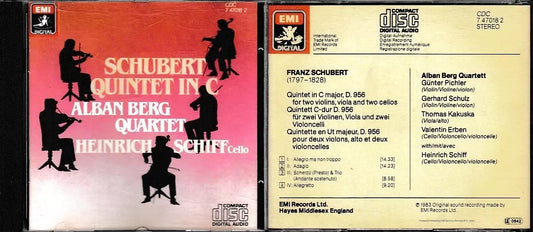 MCD- CD SCHUBERT QUINTET IN C HEINRICH SCHIFF ALBAN BERG QUARTETT EMI - ZCD14