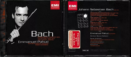 MCD- CD BACH BRANDEBURG CONCERTOS PAHUD BERLINER BAROCK SOLISTEN EMI - ZCD14