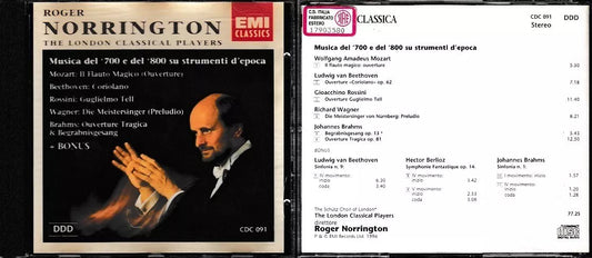 MCD- CD AA. VV. THE LONDON CLASSICAL PLAYERS NORRINGTON EMI  - ZCD18