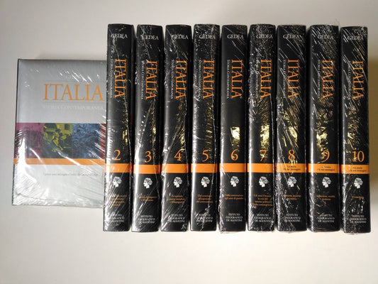 LS- GEDEA ITALIA STORIA CONTEMPORANEA 10 VOLUMI NUOVI- DEAGOSTINI--- 2007- C-YFS