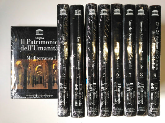 LZ- GEDEA PATRIMONIO DELL'UMANITA' UNESCO 9 VOLUMI -- DEAGOSTINI--- 2003- C- YFS
