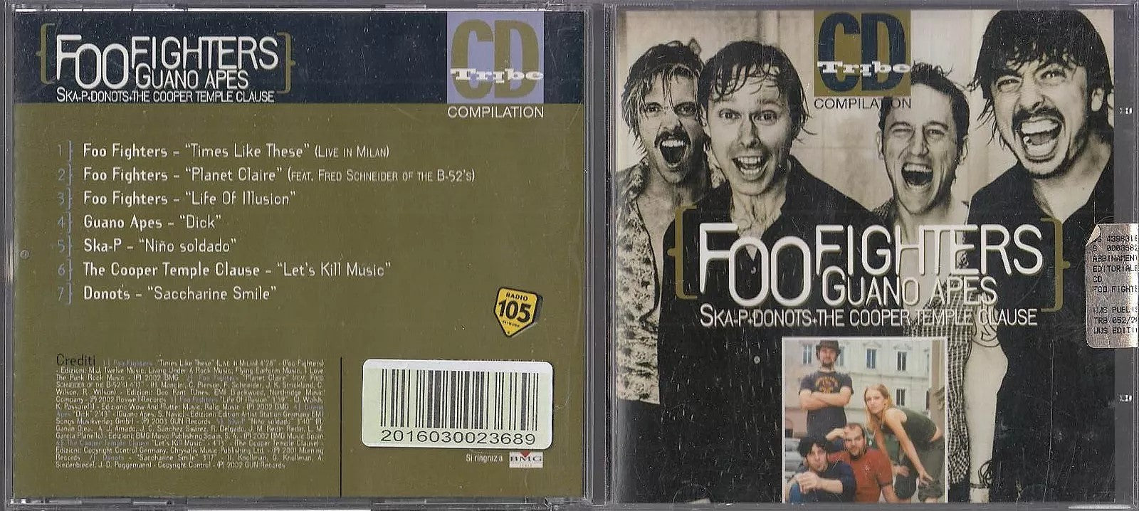 MCD- CD FOO FIGHTERS GUANO APES - CD TRIBE COMPILATION - ZCD18