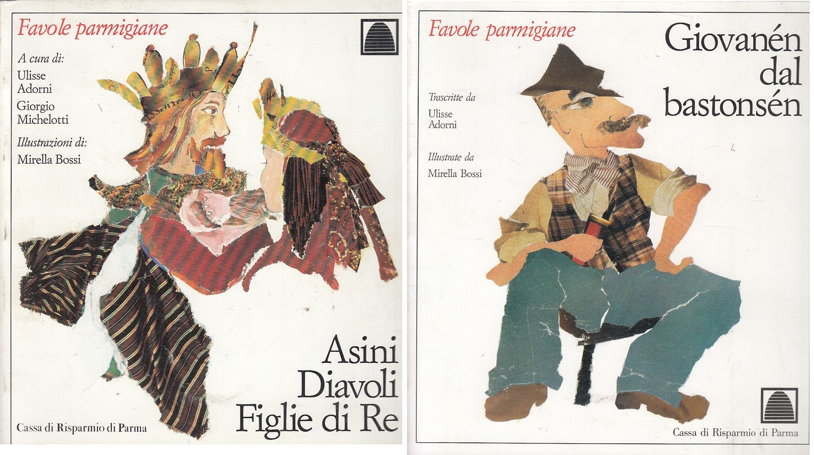 LN- FAVOLE PARMIGIANE 2 VOLUMI -- SILVA  PARMA --- 1983 - B - WPR319