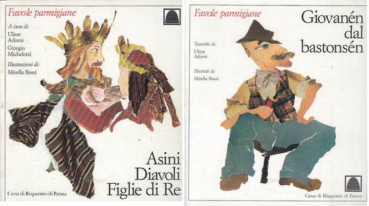 LN- FAVOLE PARMIGIANE 2 VOLUMI -- SILVA  PARMA --- 1983 - B - WPR319