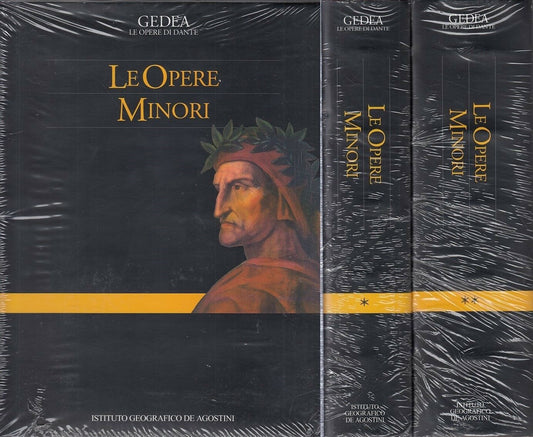 LN- LE OPERE MINORI 2 VOLUMI BLISTERATI- DANTE ALIGHIERI- GEDEA--- 2005- CS- YFS