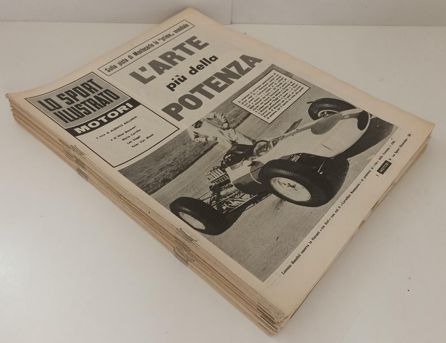 LR- RIVISTA BLOCCO LO SPORT ILLUSTRATO MOTORI 34 PEZZI --- 1966 - S- YDS297