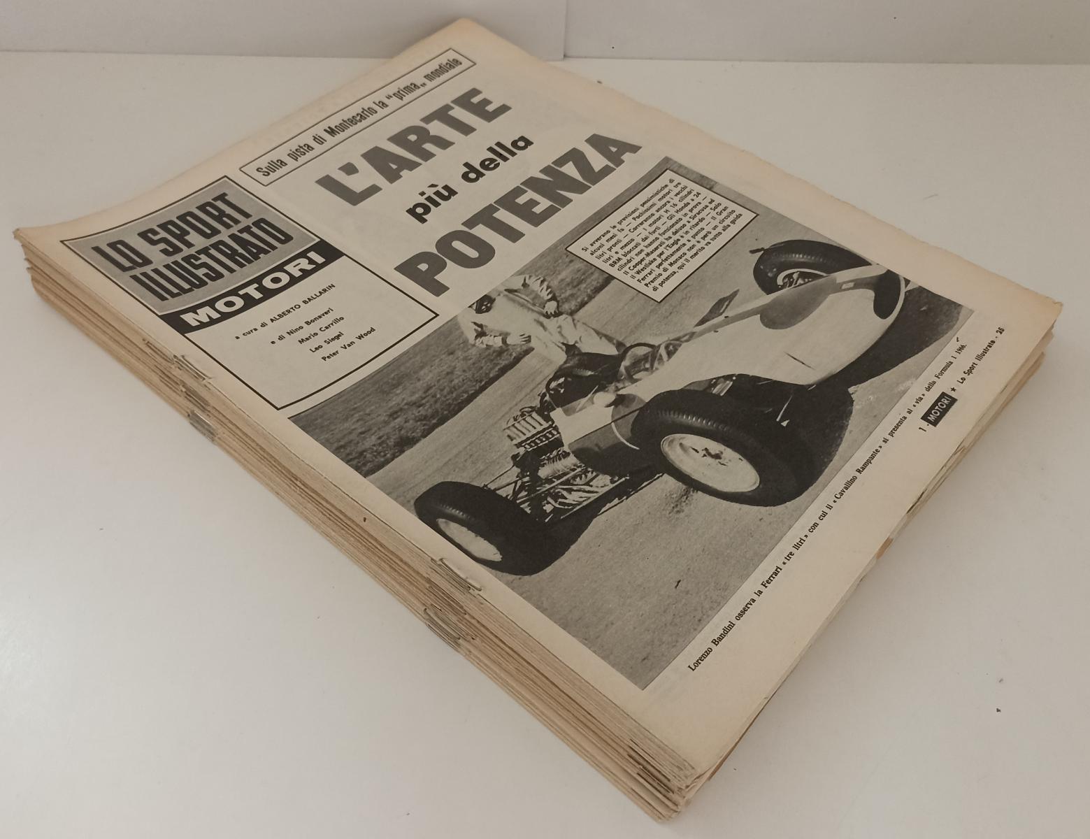LR- RIVISTA BLOCCO LO SPORT ILLUSTRATO MOTORI 34 PEZZI --- 1966 - S- YDS297