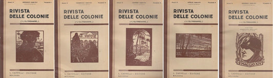 LR- RIVISTA DELLE COLONIE ANNO X 13 VOLUMI COMPLETA- BOLLATI---- 1936- B- MLT