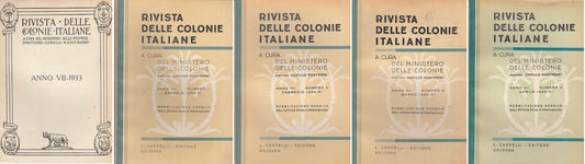 LR- RIVISTA DELLE COLONIE ANNO VII 13 VOLUMI -- CAPPELLI --- 1933 - B- MLT