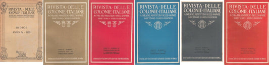LR- RIVISTA DELLE COLONIE ANNO IV 12 MESI + INDICE COMPLETA----- 1930- B- MLT