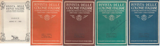 LR- RIVISTA DELLE COLONIE ANNO V MANCA GIUGNO -- ROMA --- 1931 - B - MLT