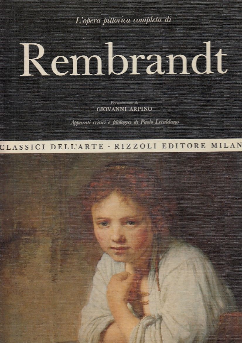 LT- CLASSICI DELL'ARTE N.33 REMBRANDT-- RIZZOLI-- 1a ED.- 1969- C- YDS58
