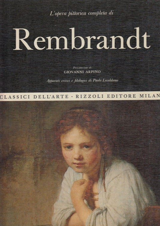 LT- CLASSICI DELL'ARTE N.33 REMBRANDT-- RIZZOLI-- 1a ED.- 1969- C- YDS58