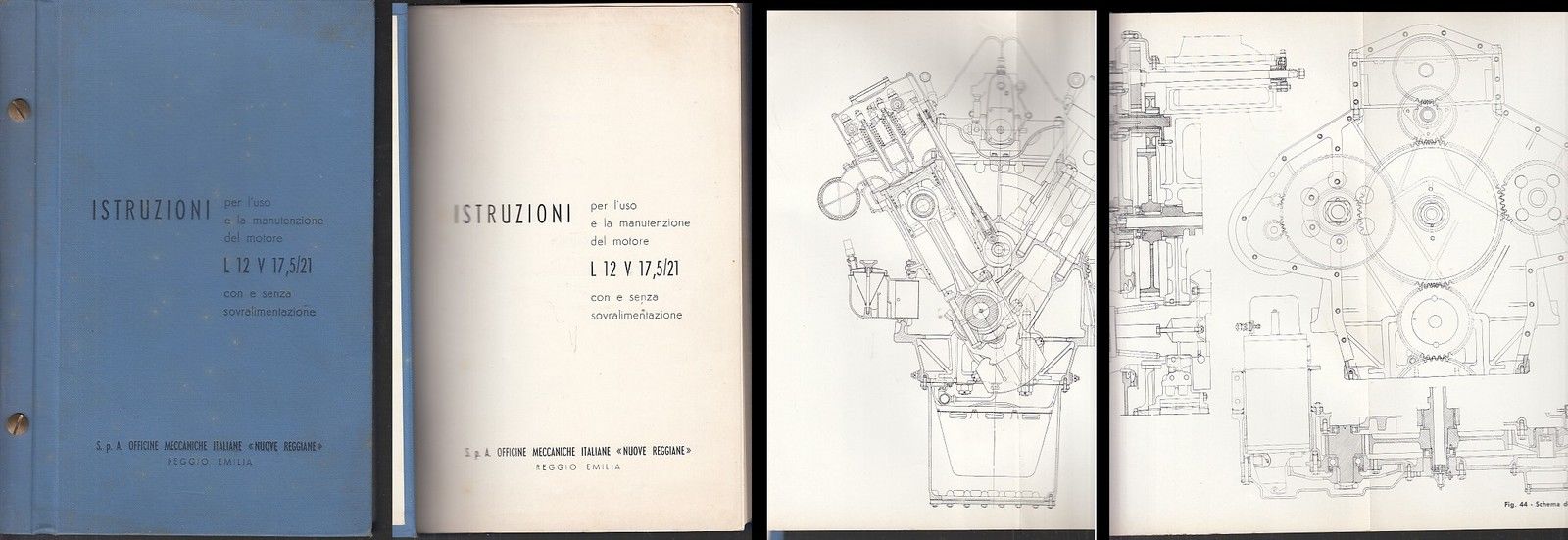 LZ- ISTRUZIONI USO MANUTENZIONE -- OFFICINE NUOVE REGGIANE --- 1955 - C - XFS205